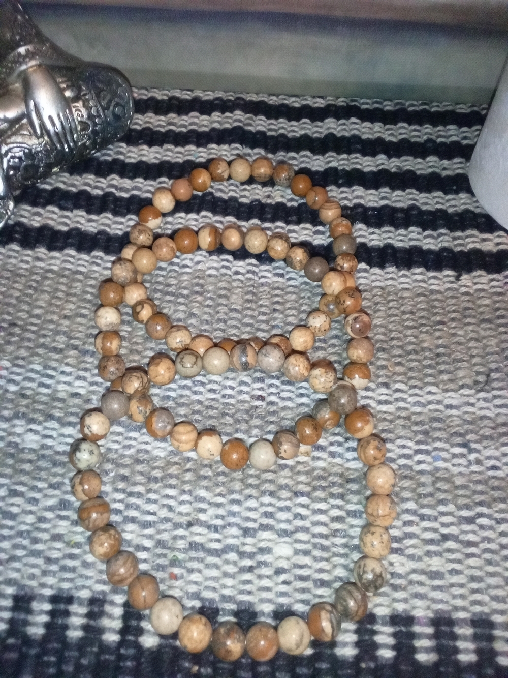 Picture Jasper Bead Bracelet For Women